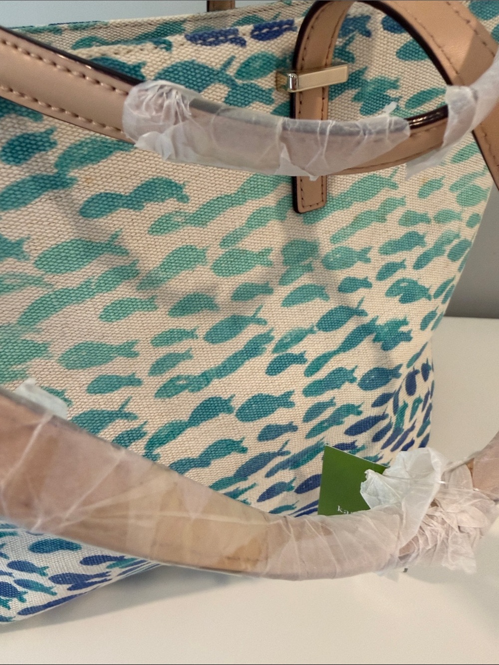 kate spade Blue, Teal & Cream South poplar street plentyfish tote - Picture 5 of 14